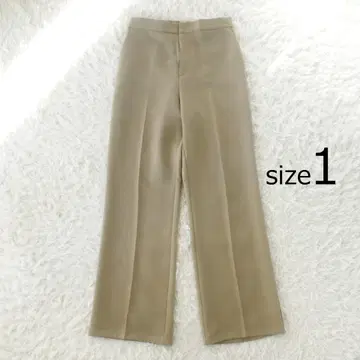 개럴개런트 저지 세미 플레어 팬츠 이지 슬림 레그 팬츠 사이즈 1