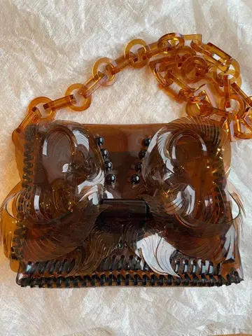 [mame kurogouchi] 마메쿠로구치 pvc 백 브라운