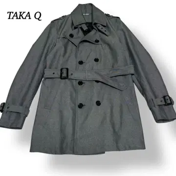 새상품급 타카큐 더블 트렌치코트 [ S ] 그레이 스테디셀러