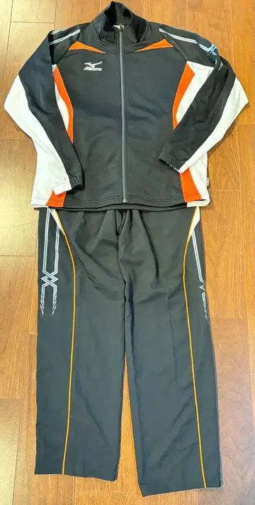 미즈노 저지 세트 블랙/오렌지/화이트