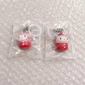 산리오 캐릭터즈 딸기 메지루시 액세서리