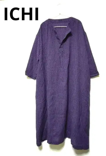 새상품급! ICHI 이치 울 스키퍼 원피스 체크 프리 사이즈 넉넉한