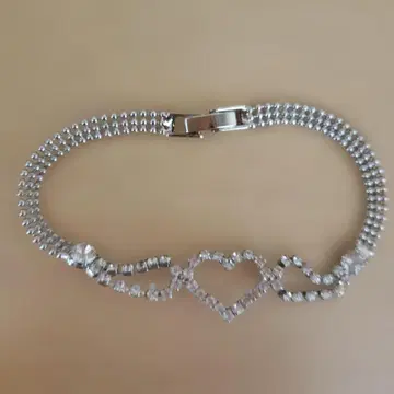 하트형 실버 팔찌
