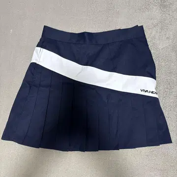 VIVA HEART 네이비 플리츠 스커트 38