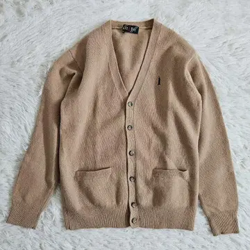 이스트 보이 가디건 자수 로고 학생 스테디셀러 베이지 통학