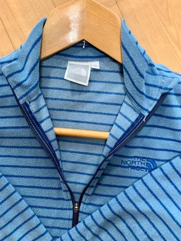 THE NORTH FACE 플리스 자켓 파랑 스트라이프