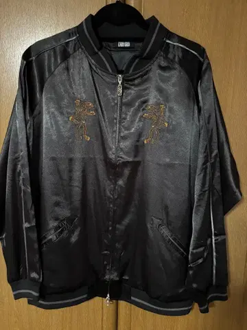 LAST GIGS 새틴 블랙 스카잔 L