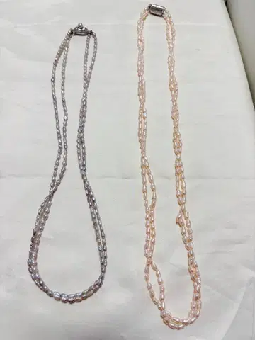 담수 진주 펄 관혼상제 결혼식 진주 고급 목걸이 세트