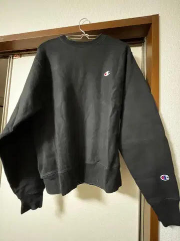 챔피온 리버스 위브 맨투맨 S 블랙