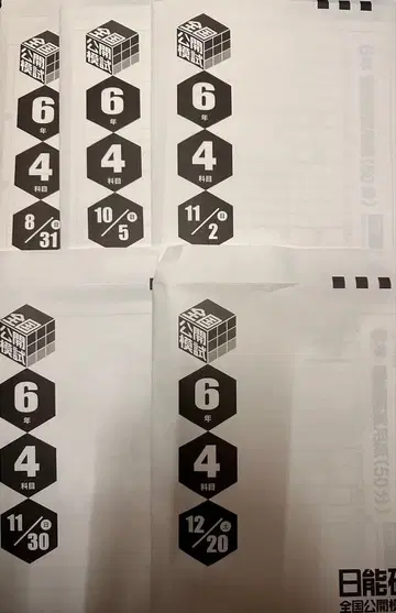 니치노켄 전국 공개 모의고사 2025학년도 6학년 후기 5회분