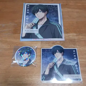 이토시 린 노스탤지어 ver. 캔뱃지 스티커 색지 3점 블루 록