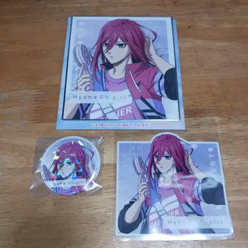 치기리 효마 노스탤지 ver. 캔뱃지 스티커 색지 3점 블루 록