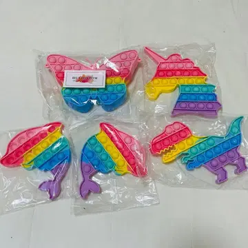 대특가 레인보우 컬러 팝 피젯 5개 세트