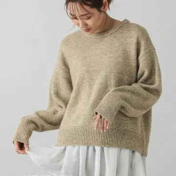 글로벌 워크 스팽글 라메 니트 골드