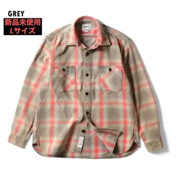 [ 새상품 정가 이하 ] HOUSTON 옴브레 체크 비에라 셔츠