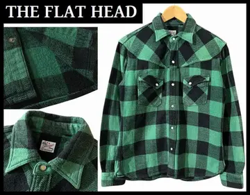 플랫 헤드 HNW-52W 버팔로 체크 웨스턴 셔츠 M