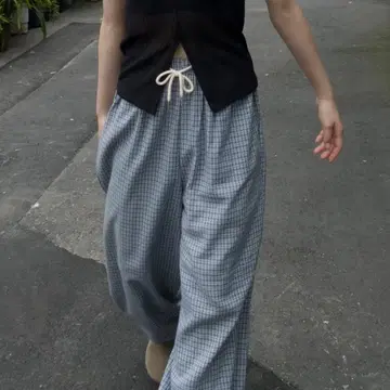 Bargiee 릴랙스 체크 팬츠 relax check pants