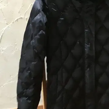 블랙 롱 다운 자켓