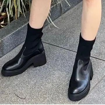 스나이델 숏 니트 부츠