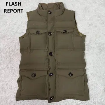 FLASH REPORT 워셔블 다운 베스트 4개 포켓 두께감