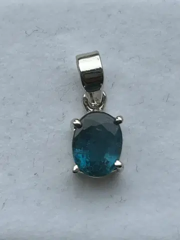 카이어나이트 실버 도금 펜던트