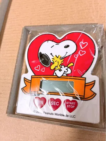 스누피 하트형 주방 타이머 젝시 부록