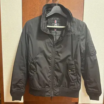 BEAMS HEART 블랙 MA-1 플라이트 재킷 M