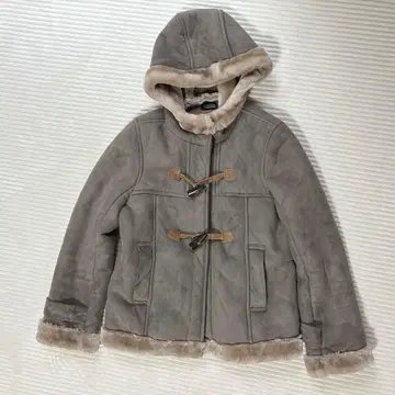 저널 스탠다드 페이크 무스탕 코트 그레이지