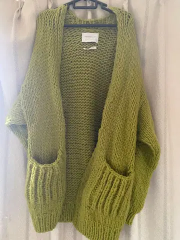 TOMORROWLAND 핸드 니트 가디건 그린