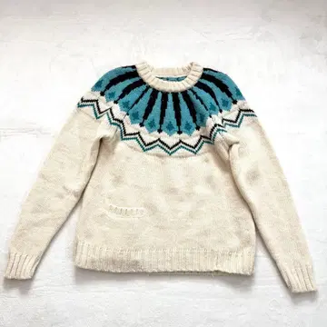 H.R.MARKET 노르딕 무늬 울 니트 아라가키 유이 계열