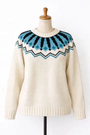 H.R.MARKET 노르딕 무늬 울 니트 아라가키 유이 계열