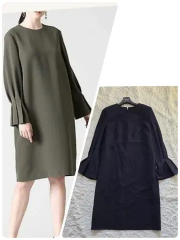 어도어 샌드 조젯 원피스 ADORE 포멀 블랙