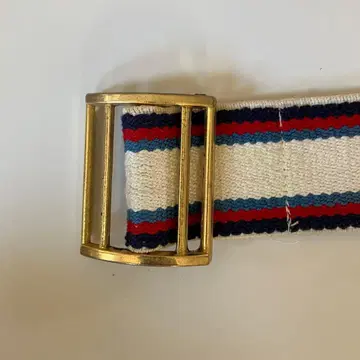 USED 스트라이프 캔버스 벨트