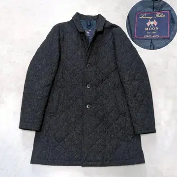 MOON Only 고급 울 퀼팅 체스터 코트 LL