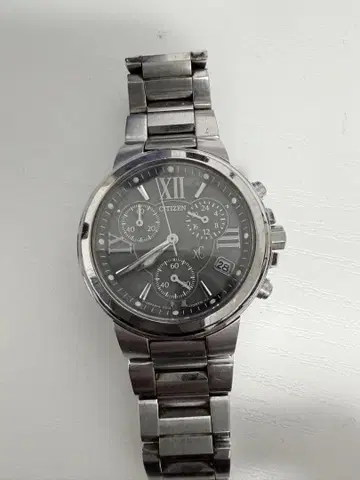 Citizen H504-T012493 그레이 크로노그래프 손목시계
