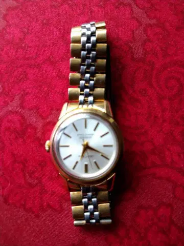 레어! 세이코 코러스 7524 17석 여성용 수동 와인딩 손목시계 중고