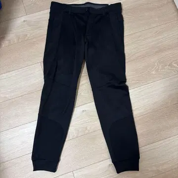 블랙 슬림핏 골프 팬츠