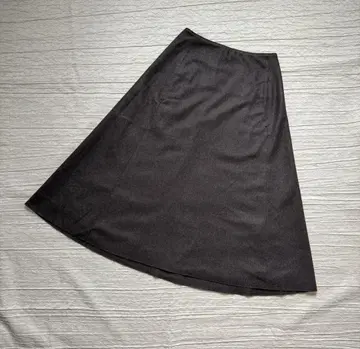 플라쥬 브라운 울 스커트