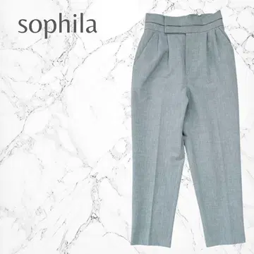 소피라 일본제 깔끔한 오피스 캐주얼 센터 프레스 테이퍼드 팬츠