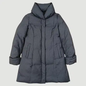 INDIVI 숄카라 다운 코트 차콜 그레이 사이즈 40