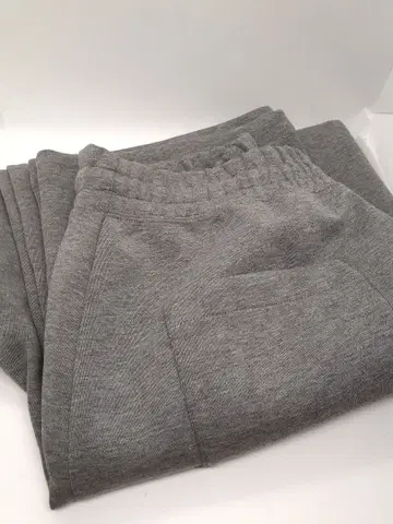 유니클로C 맨투맨 와이드 팬츠 긴 길이 그레이