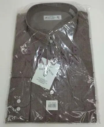 [ 소57 ] 택 포함 새상품 FRONT ROW 긴팔 와이셔츠 체크 무늬