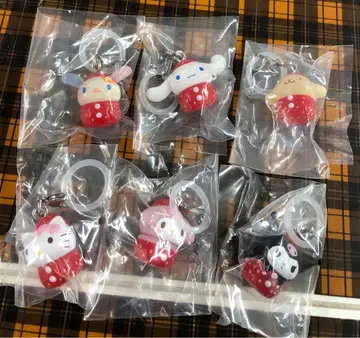 산리오 딸기 메지루시 액세서리 6점 컴플리트 세트