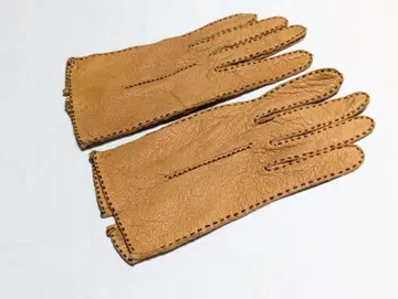 컨디션 최상 USA 빈티지 페커리 그로브 7.5 카멜 가죽 장갑