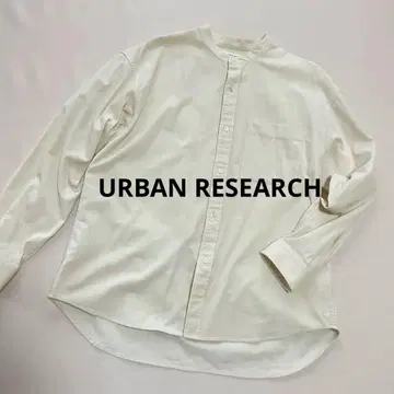 어반 리서치 MENS 셔츠 밴드 카라 코듀로이 심플 셔츠 M