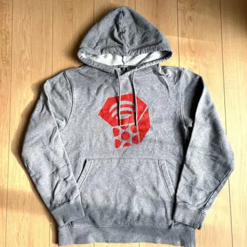 마운틴 하드웨어 로고 풀오버 후드티 그레이