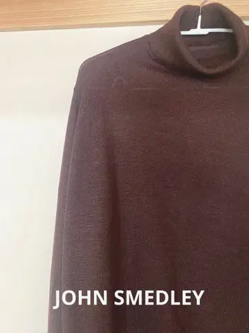 JOHN SMEDLEY 터틀 스웨터 울 브라운 계열 L