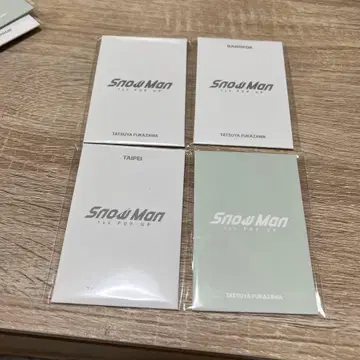 SnowMan 팝업 포토 카드 후카사와 타츠야 ABCD