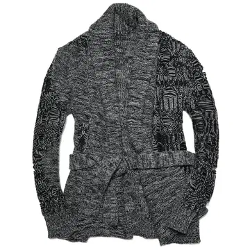 정가 5만 BAFY 숄카라 니트 가디건 46 그레이 돌모어