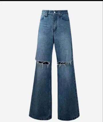 sheller OKAYAMA Crash flare denim.